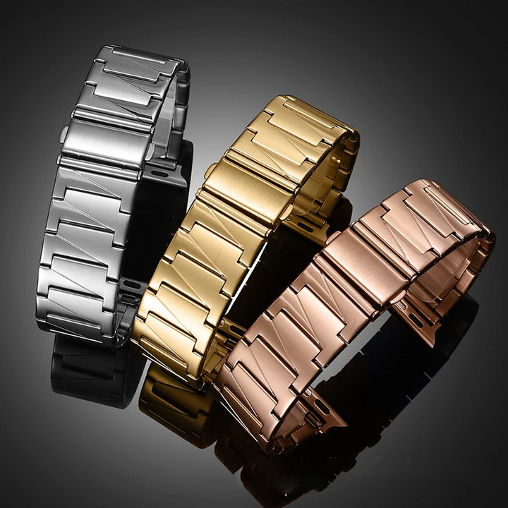 Luxury Stainless Steel Link Band for Apple Watch