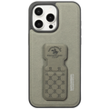 Santa Barbara Leather Back With Stand Case iPhone 15 Pro