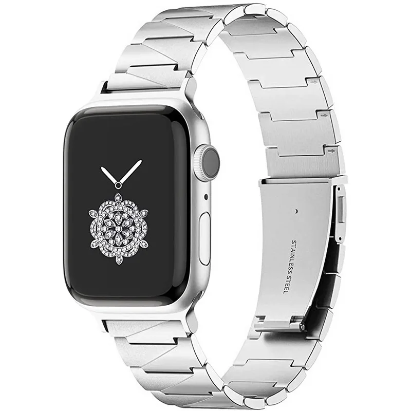 Luxury Stainless Steel Link Band for Apple Watch