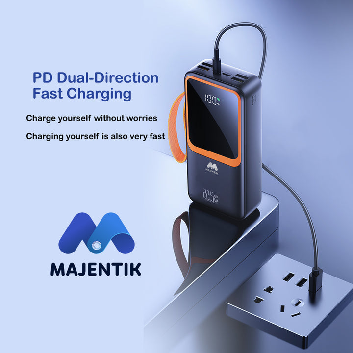 Majentik Power Bank with Built-in Cable 50000mAh / 22.5W