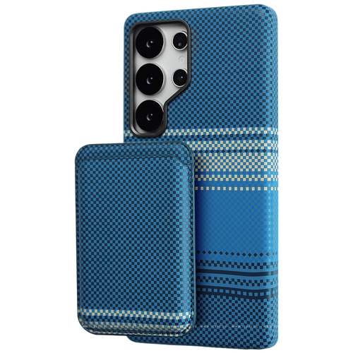 Carbon Fiber Card Holder Case for Samsung S24 ultra