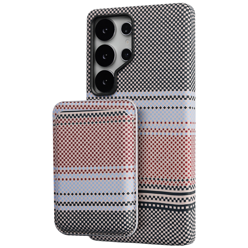 Carbon Fiber Card Holder Case for Samsung S25 Ultra
