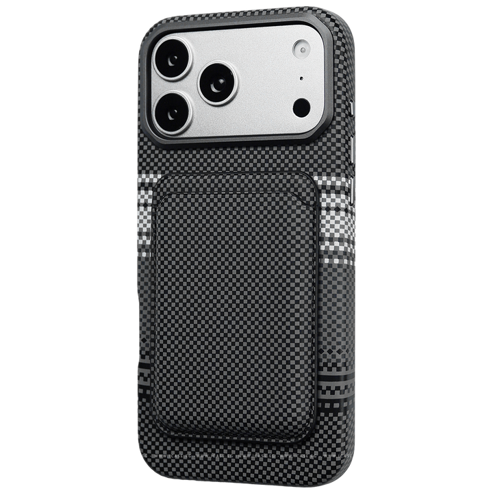 Carbon Fiber Card Holder Case iPhone 17 Pro Max