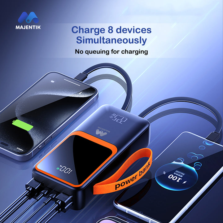 Majentik Power Bank with Built-in Cable 50000mAh / 22.5W