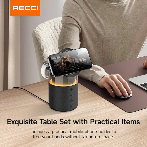 Recci 5-in-1 Wireless Charging Speaker