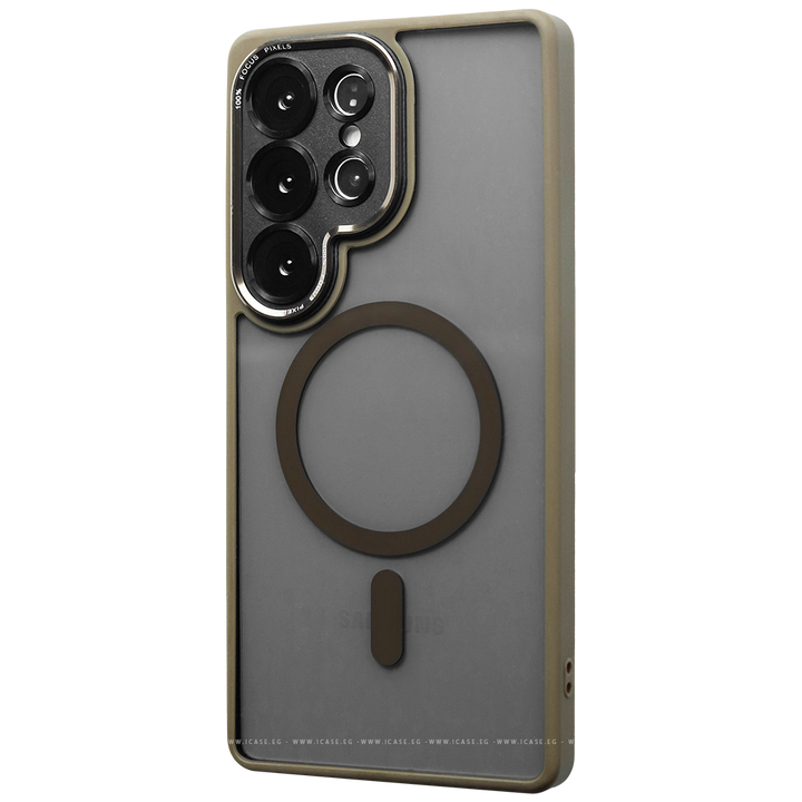 MagSafe Matte Translucent Shockproof Case for Samsung S25 Ultra