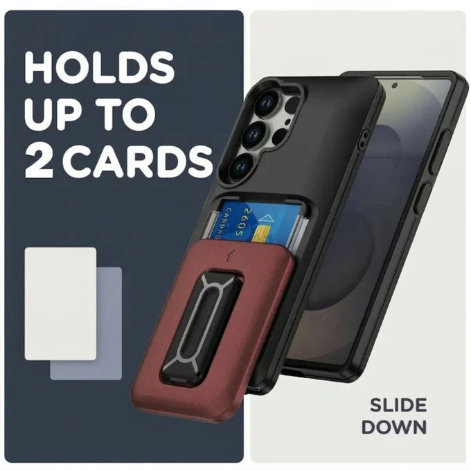 Rugged Shield Case with Card Holder Samsung Galaxy S25 Ultra