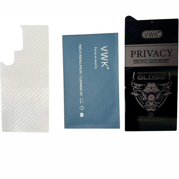 VWK Privacy Tempered Glass Screen Protector for Samsung