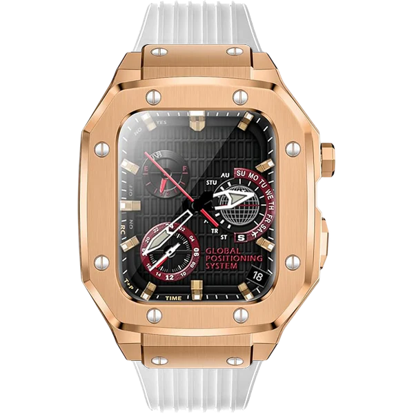 Rugged Protective Case with Soft Silicone Sport Band for Apple Watch