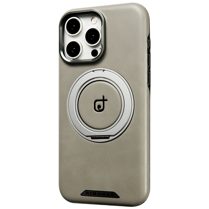 Rimbmax Luxury MagSafe Leather Texture Case iPhone 15 Pro Max