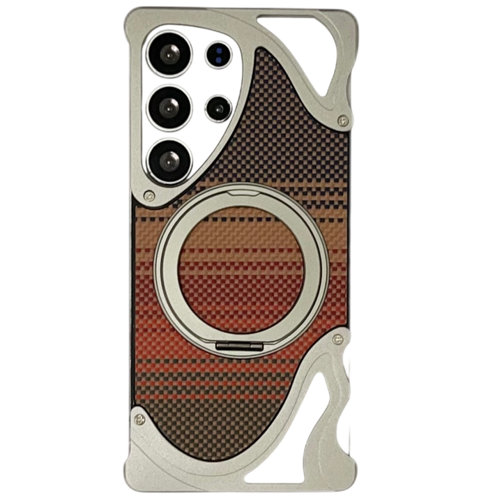 Premium Armor Magnetic Ring Phone Case for Samsung S25 Ultra