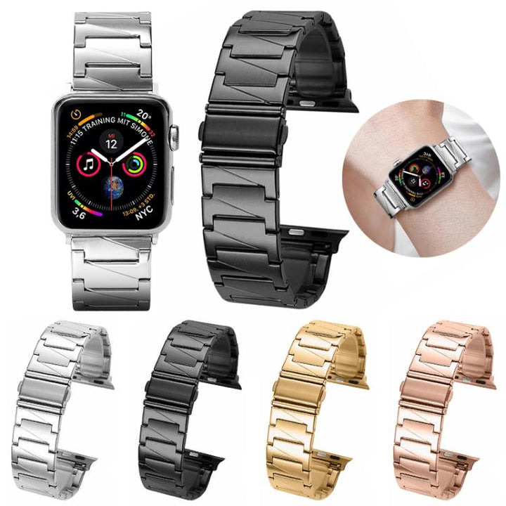 Luxury Stainless Steel Link Band for Apple Watch