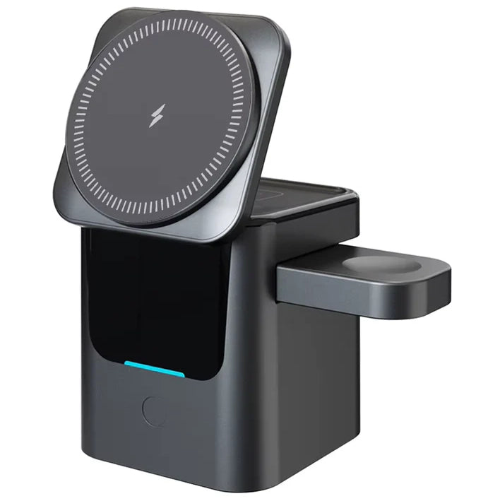 3-in-1 Magnetic Wireless Hidden Charger – Foldable Fast Charging Station