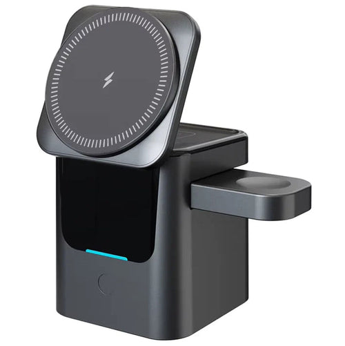 3-in-1 Magnetic Wireless Hidden Charger – Foldable Fast Charging Station