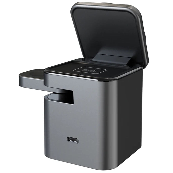 3-in-1 Magnetic Wireless Hidden Charger – Foldable Fast Charging Station