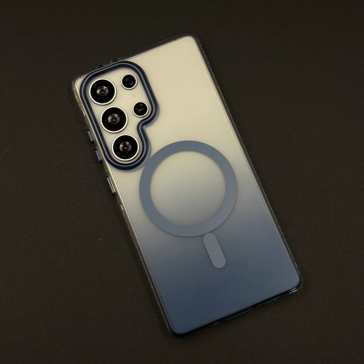 Mutural Clear Magnetic Camera Frame Case for Samsung S25 Ultra