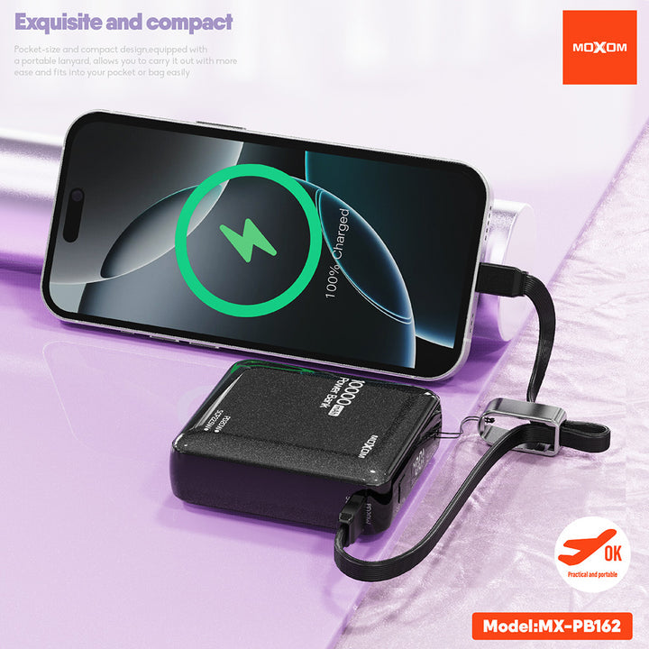 Moxom 10000mAh/20W Mini Power Bank with Fast Charging