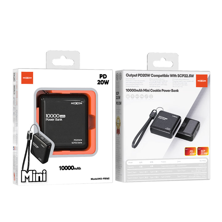 Moxom 10000mAh/20W Mini Power Bank with Fast Charging