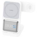LANEX 3-in-1 Wireless Charger 15W Fast Charging with Clock Display