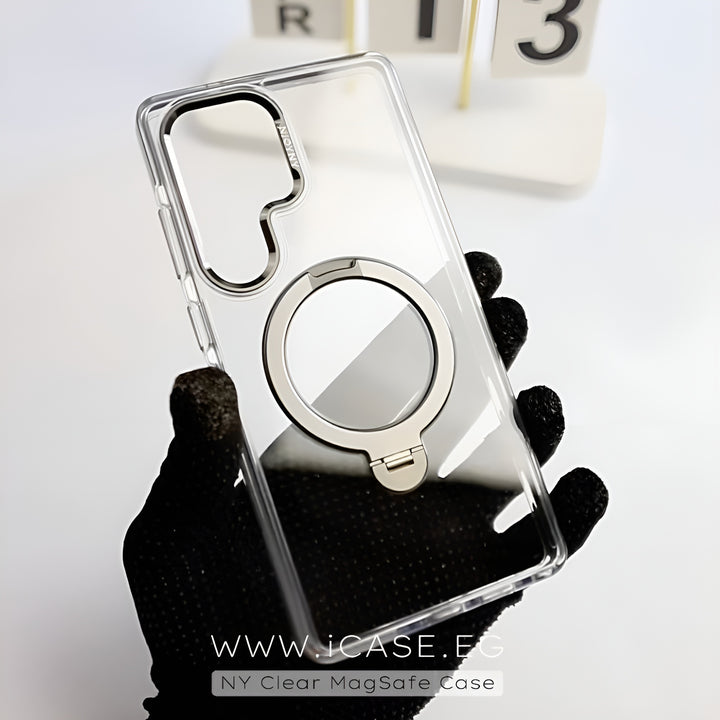 NY Clear MagSafe With Ring Case for Samsung S25 Ultra