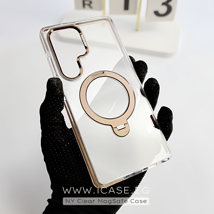 NY Clear MagSafe With Ring Case for Samsung S25 Ultra