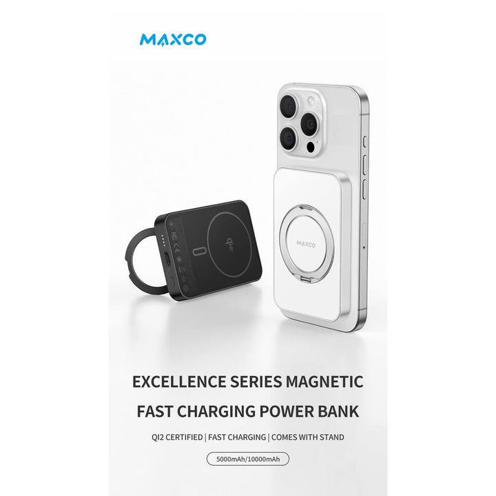 MAXCO Excellence Series Magnetic Power Bank 5000mAh/15W Wireless Fast Charging