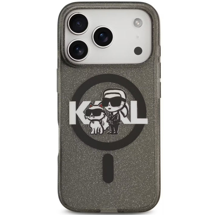 Karl Lagerfeld Glitter Magnetic Case for 17 Pro Max