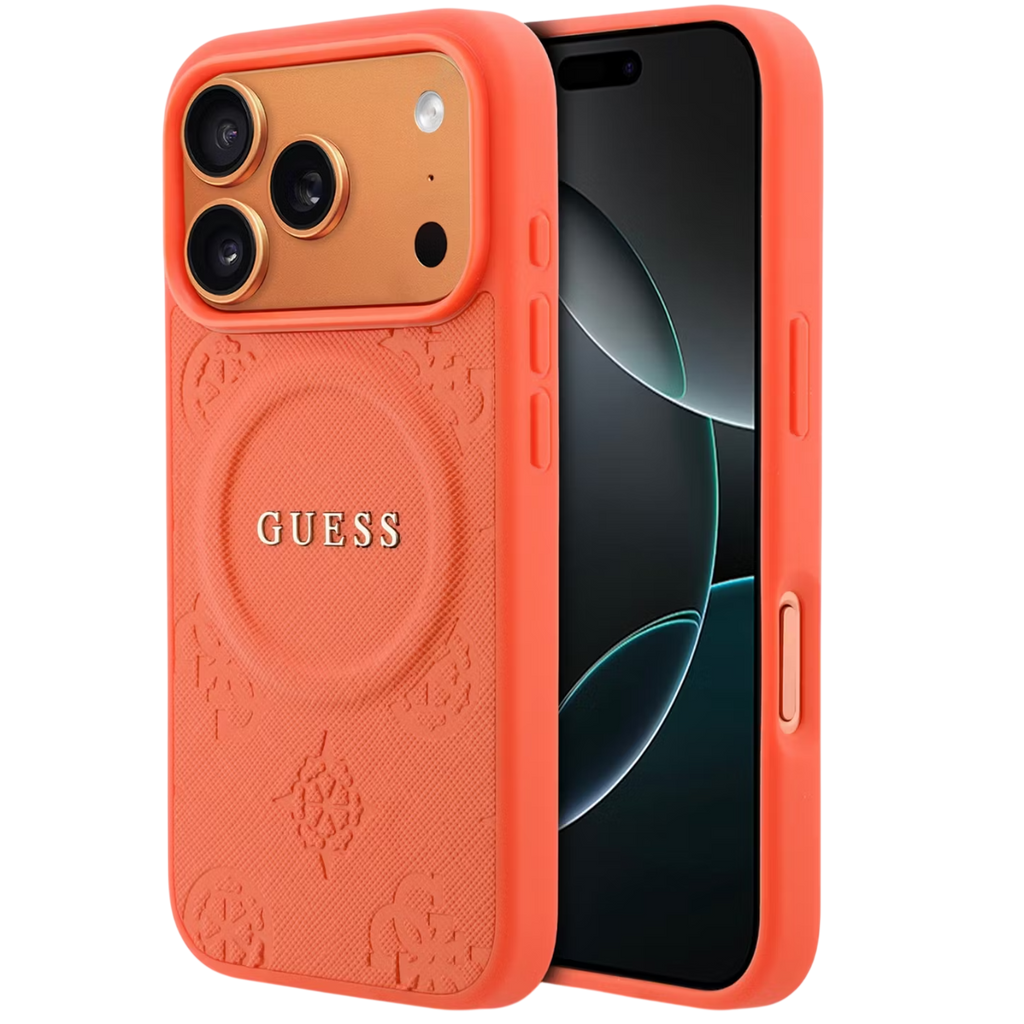 GUESS Embossed MagSafe Case for 17 Pro Max
