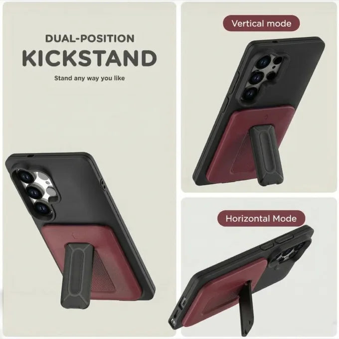 Rugged Shield Case with Card Holder Samsung Galaxy S25 Ultra