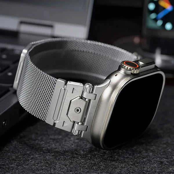 Greatcase Stainless Steel Mesh Watch Band for Apple Watch